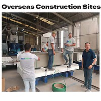 Machine de moulage de panneaux muraux en béton préfabriqués, ligne de production de dalles alvéolaires pour bâtiments préfabriqués