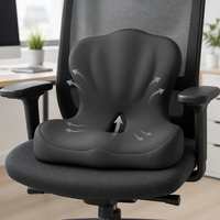 Coussin de siège en mousse à mémoire de forme confortable pour chaise de bureau et siège de voiture, avec support lombaire pour soulager la sciatique et la pression sur le coccyx