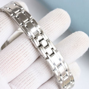 Montre mécanique unisexe de luxe en acier inoxydable avec affichage de la date, cadran à aiguilles serti de diamants, style business et mode - Product Image 5