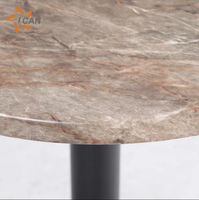 Motifs en marbre Moule Presse Dessus de table Terrasse ronde Terrazzo Café Salle à manger Table de restaurant
