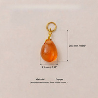 YIMEILI & Perles en cristal tressées à la main, perles colorées en forme de goutte d'eau, perles d'imitation pour accessoires de bracelet et collier DIY