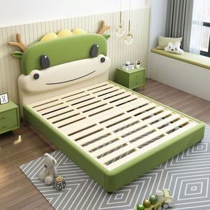 Cama de madera de dibujos animados princesa creativa cómoda cama para niños grandes niñas muebles de dormitorio para niños modernos - Product Image 5