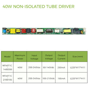 جهد إخراج واسع للسائق الأنبوبي 40 واط-من من من من من من خلال 140Vdc - Product Image 3