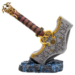 全金属1:1规模的战神仙境传说角色扮演武器复制品Mjolnir Thor锤子