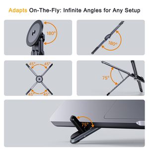 Creative Portable Aluminum Alloy Laptop <b>Stand</b> Cool Lazy <b>Tablet</b> PC <b>Stand</b> - Product Image 4