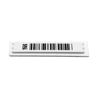 Étiquette souple AM DR Type 45x11x2mm blanche désactivable avec code-barres pour la vente au détail