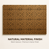 Panneau acoustique en bois à lattes multidirectionnelles géométriques complexes, panneau modulaire en treillis 3D Akupanel pour salon, chambre à coucher, boutique de détail