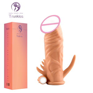 Neues Hohles <span class=keywords><strong>Dildo</strong></span>-Set Erotikprodukte Sexspielzeug Verlängerter und Verdickter Penis-Spike-Set für Männer <span class=keywords><strong>Dildo</strong></span>-Kondome - Product Image 1