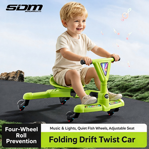 Voiture à roulettes pliable pour enfants, rotation à 360 degrés, jeu en plein air, pour les enfants de 3 à 6 ans - Product Image 4