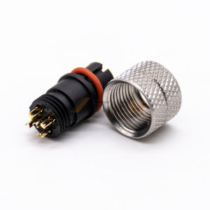 Connecteur femelle IP67 M12 5 broches à codage A, droit, à souder, moulé, pour câble DeviceNet et capteur - Product Image 3