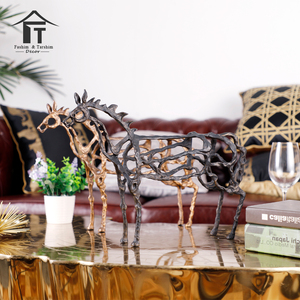 Los animales caballo escultura de mesa decoración de metal antiguo decoración para el <span class=keywords><strong>hogar</strong></span> - Product Image 5
