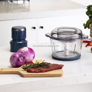 Robot culinaire électrique avec <span class=keywords><strong>bol</strong></span> en <span class=keywords><strong>verre</strong></span> de 1,7 L, <span class=keywords><strong>4</strong></span> <span class=keywords><strong>lames</strong></span> à deux niveaux, contrôle de vitesse réglable, pour hacher et moudre - Product Image 3