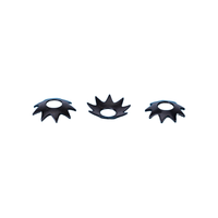 AISI 1065 C67S 65Mn Spring Steel Black Stamped Retaining Ring 16x8.5mm Grid Fixing Half-Round Circlip
