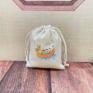 Sacs en coton de couleur crème écologiques Pochette durable et élégante pour l'emballage des aliments, des bougies Recyclable Écran pour l'artisanat Poussière - Product Image 6