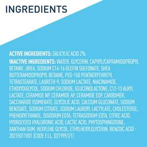 Limpiador Facial para Piel Seca con Ácido Salicílico, Exfoliante Líquido, 10.4 Oz - Product Image 1