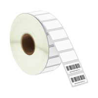 Étiquettes adhésives thermiques directes de qualité supérieure, imperméables, diamètre du noyau 25 mm. Impression UV perforée sur mesure pour supermarchés et expositions