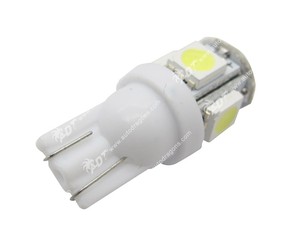 Autodragons 5050 SMD 5 Leds Luz Interior para Auto, Luz Led para Puerta de Auto T10 5smd 5050 para Espejos Retrovisores - Product Image 1