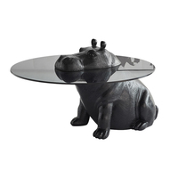 Table à thé ronde en verre trempé pour salon moderne, prix usine, Design spécial
