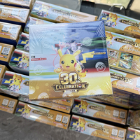 Cartes de collection exclusives et authentiques pour la célébration du 30e anniversaire, cartes holographiques PTCG, jeux de société pour la diffusion en direct
