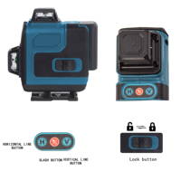 Nouvelle conception auto-nivelant 360 degrés ligne rotative horizontale et verticale faisceau vert 3d niveau 4DLaser