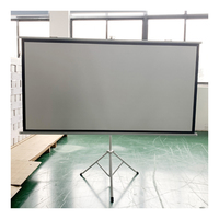 Écran de projection portable d'extérieur avec support, 72, 84, 100, 120, 150 pouces, 16:9, 4:3, écran trépied