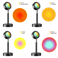 Projecteur Lampe Coucher de Soleil Personnalisable OEM/ODM Lumière d'Ambiance LED Veilleuse pour Décoration Murale Fond Photo