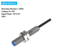 Autonics NPN NC IP67 Sensor Proximity induktif Sensor Probe Flush multifungsi 8mm Sensor Sensor jarak diproduksi Autonics