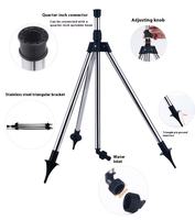 Arroseur automatique rotatif à 360 degrés en acier inoxydable, buse d'arrosage de jardinage avec trépied