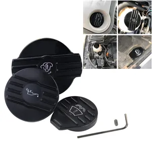 AUSO Nhôm Tank Caps Dầu Filler Mũ Làm Mát Caps Cho VW CC Golf GTI Audi Seat Skoda 2.0T Scirocco EA888 Động Cơ