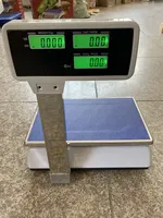 Báscula Digital de alta calidad, balanza comercial multifunción con impresión de precio