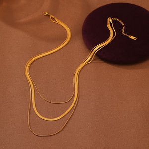 تخفيضات هائلة من الفولاذ المقاوم للصدأ سلسلة ثعبان المختنقون قلادة كوبية مجوهرات الذكرى السنوية للنساء الرجال في المخزون - Product Image 2