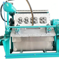 Machine automatique de moulage de pâte à papier usagé, machine de fabrication de barquettes à œufs à petite échelle, prix de la machine de fabrication de barquettes à œufs
