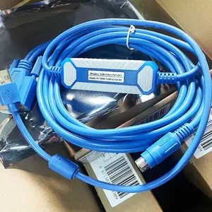 AMSAMOTION适用于罗克韦尔AB全系列PLC编程电缆USB-1761-1747-CP3下载数据线