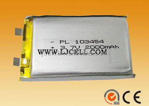 3,7 V battery bateria lipo 2000mAh PL103450 (size's x 34x50mm) - Product Image 5
