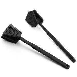 BQ-6138 Brosse de nettoyage multifonctionnelle en acier inoxydable pour barbecue avec long manche pour camping et barbecue au charbon de bois à domicile - Product Image 4