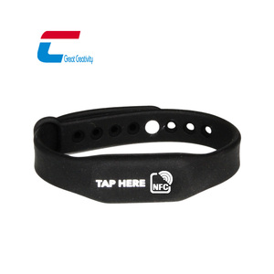 방수 <span class=keywords><strong>NFC</strong></span> 실리콘 팔찌 맞춤 로고 인쇄 <span class=keywords><strong>NFC</strong></span> 팔찌 소셜 미디어 공유 - Product Image 6