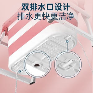 Vasca <span class=keywords><strong>da</strong></span> <span class=keywords><strong>Bagno</strong></span> Portatile Pieghevole <span class=keywords><strong>da</strong></span> 125 CM per Adulti e Bambini con Doppio Scarico - Product Image 3