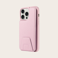 Étui pour iPhone 15 Pro avec impression de logo personnalisée, porte-cartes magnétique en cuir PU, coloré
