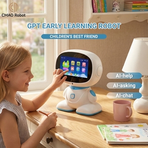 Robot éducatif Wi-Fi à commande vocale avec écran LCD, 2 Go de RAM, 32 Go de stockage – Cadeau de Noël et d'anniversaire high-tech pour les 0-12 ans – Offre spéciale - Product Image 1