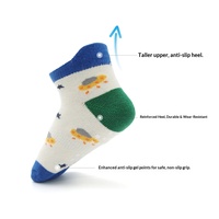 Chaussettes pour bébé de haute qualité, 1 à 7 ans, en coton peigné, respirantes, antidérapantes, jetables, chaussettes courtes pour enfants, dessins animés mignons, animaux