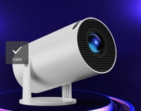Projecteur portable OEM Android 11 1080p/4K avec haut-parleurs stéréo HIFI, lampe LED 300 lumens, 1 Go/8 Go, pour usage professionnel et éducatif