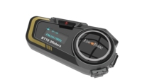 Système d'intercom pour moto BT10 pour 2 motards, conversation de groupe, voix HD, étanche IP67, compatibilité universelle avec les casques