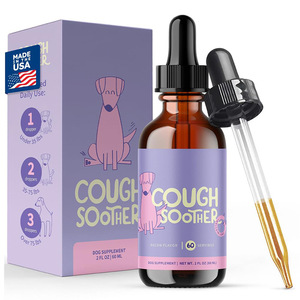 Gouttes apaisantes pour la toux des animaux de compagnie OEM/ODM avec racine de gingembre et échinacée purpure – Approvisionnement direct pour la santé de la gorge et un sommeil réparateur sans toux - Product Image 1