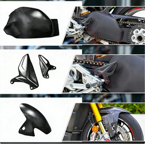 Carénage en fibre de carbone YUEBO pour <span class=keywords><strong>Ducati</strong></span> <span class=keywords><strong>Panigale</strong></span> <span class=keywords><strong>V4</strong></span>/V4R – Kit de garde-boue avant léger – Garantie six mois – Rétrofit/Amélioration - Product Image 2