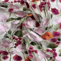 Usine directe bricolage multicolore Jacquard lourd broderie maille tissu mariage non tissé Techniques fil teint motif