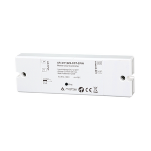 Controlador LED CCT Matter Over Thread, 1 Canal de Salida CCT a través de Red Thread IPv6, Luz Blanca Ajustable, Regulable, DC-DC, Decoración Interior - Product Image 1