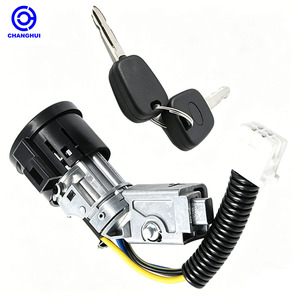Ensemble complet de serrures de voiture N0502200 <span class=keywords><strong>5</strong></span> pièces pour Peugeot 107 Citroën <span class=keywords><strong>C1</strong></span> Toyota Aygo 2005-2014 Serrure de contact, de porte et de bouchon de carburant + 2 clés - Product Image 1