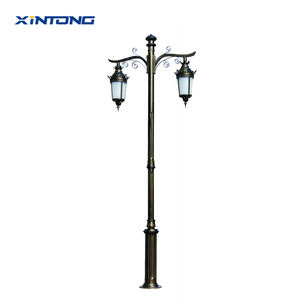 Villa al aire libre lámpara de jardín lámpara de césped de jardín estilo europeo doble cabeza 3 metros paisajismo municipal poste alto calle impermeable - Product Image 1