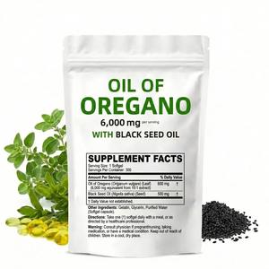 Cápsulas de Óleo de Semente Preta Orgânico e Orégano OEM - 300mg de Nigella Sativa Prensada a Frio, 5% TQ para Suporte Imunológico - Product Image 2