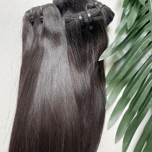 Sin procesar 100 humano crudo vietnamita virgen hueso recto Paquete de pelo visón camboyano virgen vendedor de cabello al por mayor extensión de cabello - Product Image 5